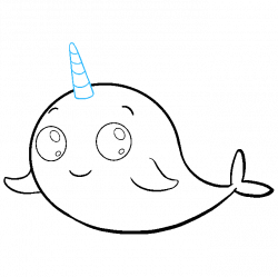 How to Draw a Cute Narwhal - Really Easy Drawing Tutorial