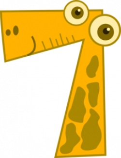 Animal Number 7 Clipart