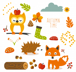 Free Autumn Animal Cliparts, Download Free Clip Art, Free Clip Art ...