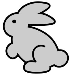 Easter Bunny Rabbit Download Black and white free commercial clipart ...