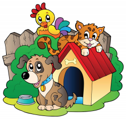 dog and cat shelter clipart - image #19