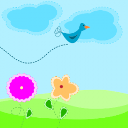 Spring Border Free Animated Animal Clipart