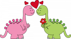 Dinosaurs In Love Valentines Day Clip Art | Clipart | Pinterest ...