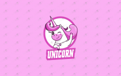 Cute Unicorn Logo | Modern & Trendy Unicorn Logo For Sale - Lobotz