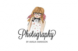 Photography Logo, Photo Girl Logo, Animated Girl logo ...