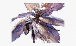 Angel Warrior Clipart Transparent - Anime Boy With 6 Wings ...