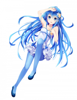 anime blue hair | Tumblr