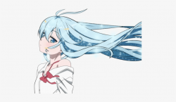 Zoom - Anime Alien Girl Blue Hair - Free Transparent PNG ...
