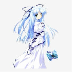 Animegirl - Blue Anime Girl Png - Free Transparent PNG ...