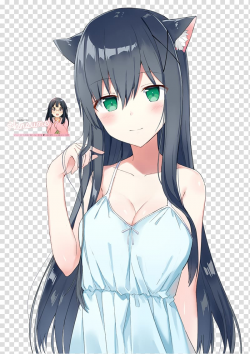 Anime Catgirl Mangaka, Anime transparent background PNG ...
