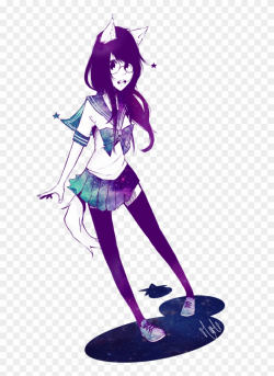 Galaxy - Galaxy Anime Girl Transparent - Free Transparent ...