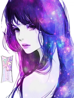 Cute Galaxy Anime Girl Extracted byCielly by ...