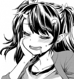 anime manga succubus grunge aesthetic blush ahegao demo...