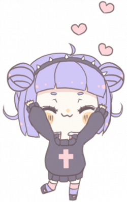 Kawaii transparent pastel goth GIF - Find on GIFER