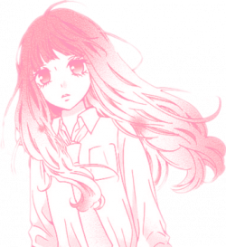 pastel pink anime manga girl - Sticker by α ɴ ɴ α