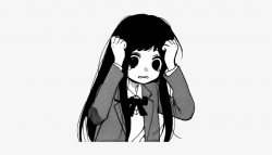 Ushiro No Hikaruko Chan Manga Girl Stress Sad Cute - Sad ...