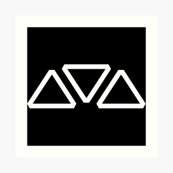 Anthem Triangle Logo | Anthem Game | Clean White Logo | Art Print