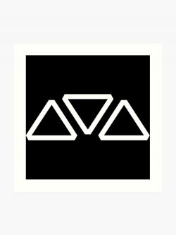 Anthem Triangle Logo | Anthem Game | Clean White Logo | Art Print