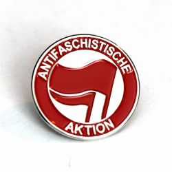 Antifaschistische Aktion - Metal Pin (red/red)