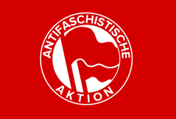 Antifascist action flag vector clip art | Public domain vectors