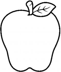Apple Black And White Clipart | Free download best Apple Black And ...