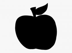 Apple Svg Silhouette Clip Art - Apple Fruit Icon Png #896641 ...