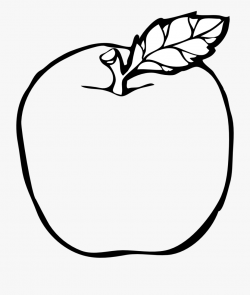 Free Black And White Clipart For Teachers - Apple Black And ...