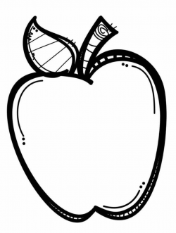 Apple black and white manzana im genes clip art | Apple clip ...
