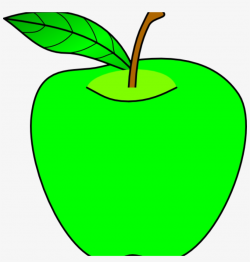 Clip Art Openclipart Apple Green Image Cartoon Apples - Green Apple ...