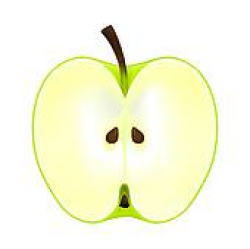 Apple Half Clip Art - Royalty Free - GoGraph