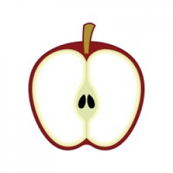Half Apple Clipart | Free download best Half Apple Clipart on ...