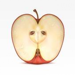 Apple Half Clip Art - Royalty Free - GoGraph
