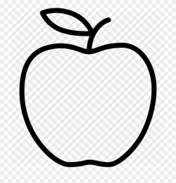 Apple Clip Art Outline Apple Outline Vector Huge Freebie - Apple ...