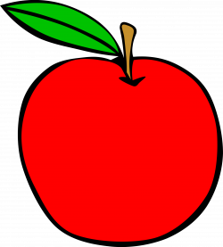 Clipart simple fruit apple - Clipartable.com