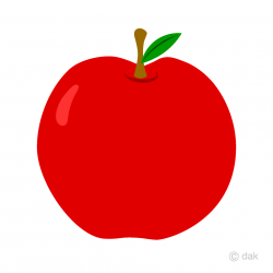 Simple Red Apple Clipart Free Picture｜Illustoon