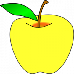 yellow apple clip art free clipart images - WikiClipArt