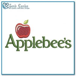 Applebee\'s Logo Embroidery Design | Emblanka.com