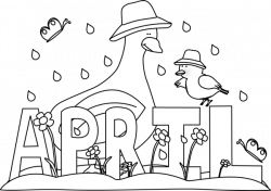 Black and White Rainy Month of April | Month of the Year ...