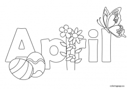 April clipart black and white, April black and white ...