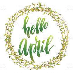 April clipart word, April word Transparent FREE for download ...