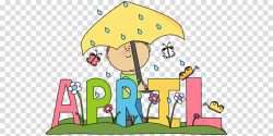 April, Text, Cartoon, transparent png image & clipart free download