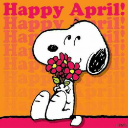 snoopy happy april :) | SNOOPY | Snoopy, Peanuts snoopy, Snoopy quotes