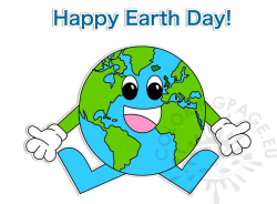 Happy Earth Day April 22 clipart – Coloring Page