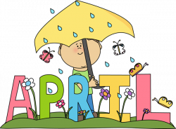 Clip Art for Each Month | Month of April Rain Clip Art Image - the ...