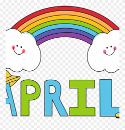 April Clipart Free Month Clip Art Month Of April Rainbow - Months Of ...