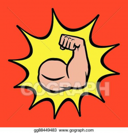 Vector Stock - Strong bodybuilder biceps flex arm. Clipart ...
