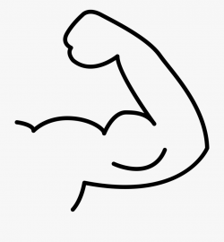 Arm Cartoon Clip - Flexing Arm Transparent Background ...