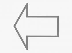 Arrow With Outline Clipart Png Black And White For - Left ...