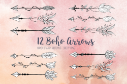 Boho Arrows Clip Art