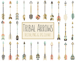 Tribal Arrows Boho Clipart - 28 300 DPI Vector, PNG & JPG ...